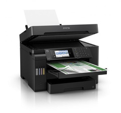 МФУ струйный Epson L15150 (C11CH72404/505/506/403/503) A3+ Duplex Net WiFi черный