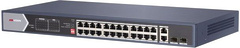 Коммутатор Hikvision DS-3E0528HP-E 26x1Гбит/с 2SFP 20PoE+ 4PoE++ 370W неуправляемый