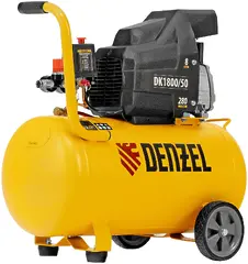 Компрессор поршневой Denzel DK1800/50,Х-PRO масляный 280л/мин 50л 1800Вт желтый/черный