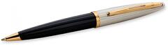 Ручка шариков. Waterman Carene De Luxe (S0700000) Black Silver GT M син. черн. подар.кор.