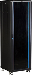 Шкаф коммутационный Lanmaster (TWT-CBB-42U-6X8-P1) напольный 42U 600x800мм пер.дв.перфор. задн.дв.перфор.2-хст. 2 бок.пан. 800кг черный 726мм 92кг 2055мм IP20 металл
