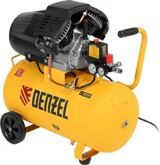 Компрессор поршневой Denzel DCV1800/50 масляный 320л/мин 50л 1800Вт желтый