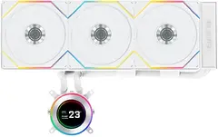 Система водяного охлаждения Lian-Li HydroShift II LCD-C 360TL ARGB Soc-AM5/AM4/1700/1851 белый 4-pin 33dB Al+Cu LCD Ret (G89.GHS2LCD36TW.R0)